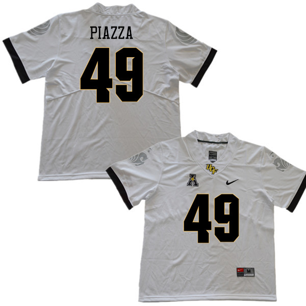 Men #49 Connor Piazza UCF Knights College Football Jerseys Sale-White